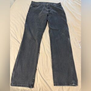 Wrangler Men's Charcoal Straight Jeans